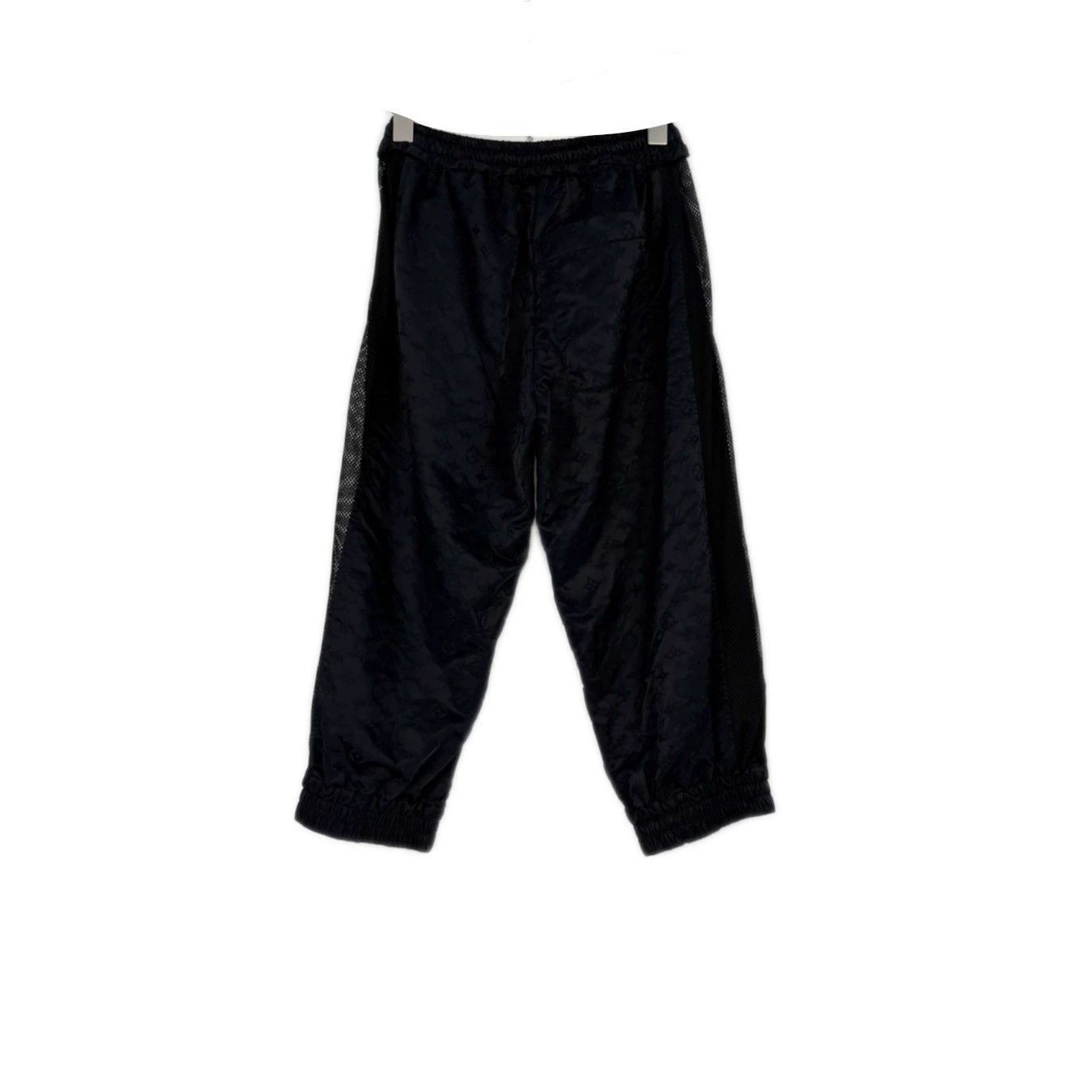 Louis Vuitton LV Black Logo Mesh Panel Cropped Pants - dmc Size US 31 - 2 Thumbnail
