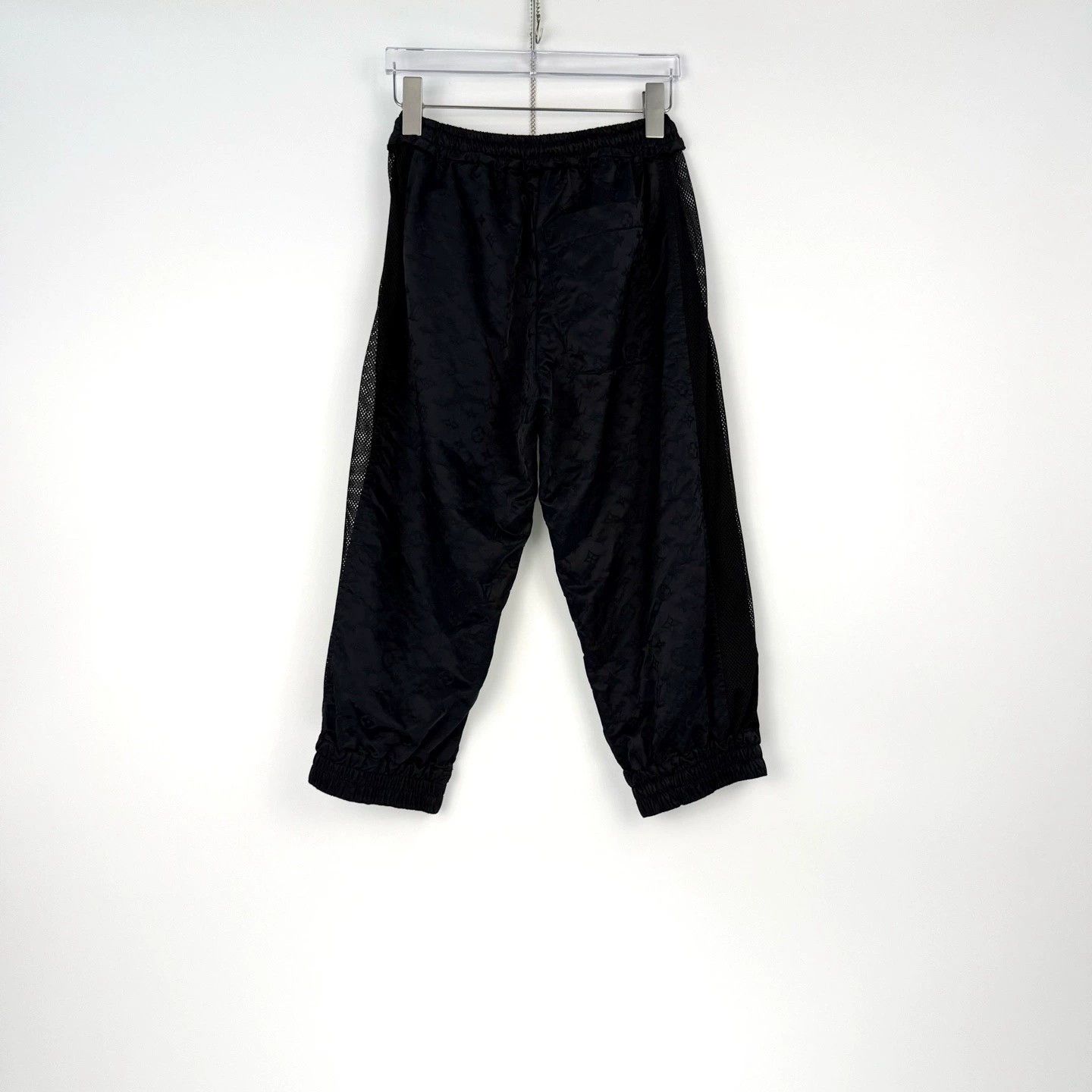 Louis Vuitton LV Black Logo Mesh Panel Cropped Pants - dmc Size US 31 - 4 Thumbnail