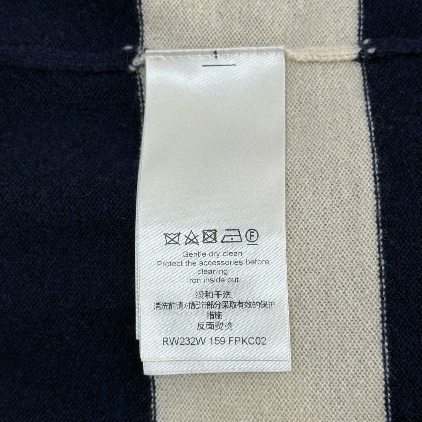 Louis Vuitton Louis Vuitton Blue White Stripe Cashmere Cardigan - dmc Size US M / EU 48-50 / 2 - 6 Thumbnail