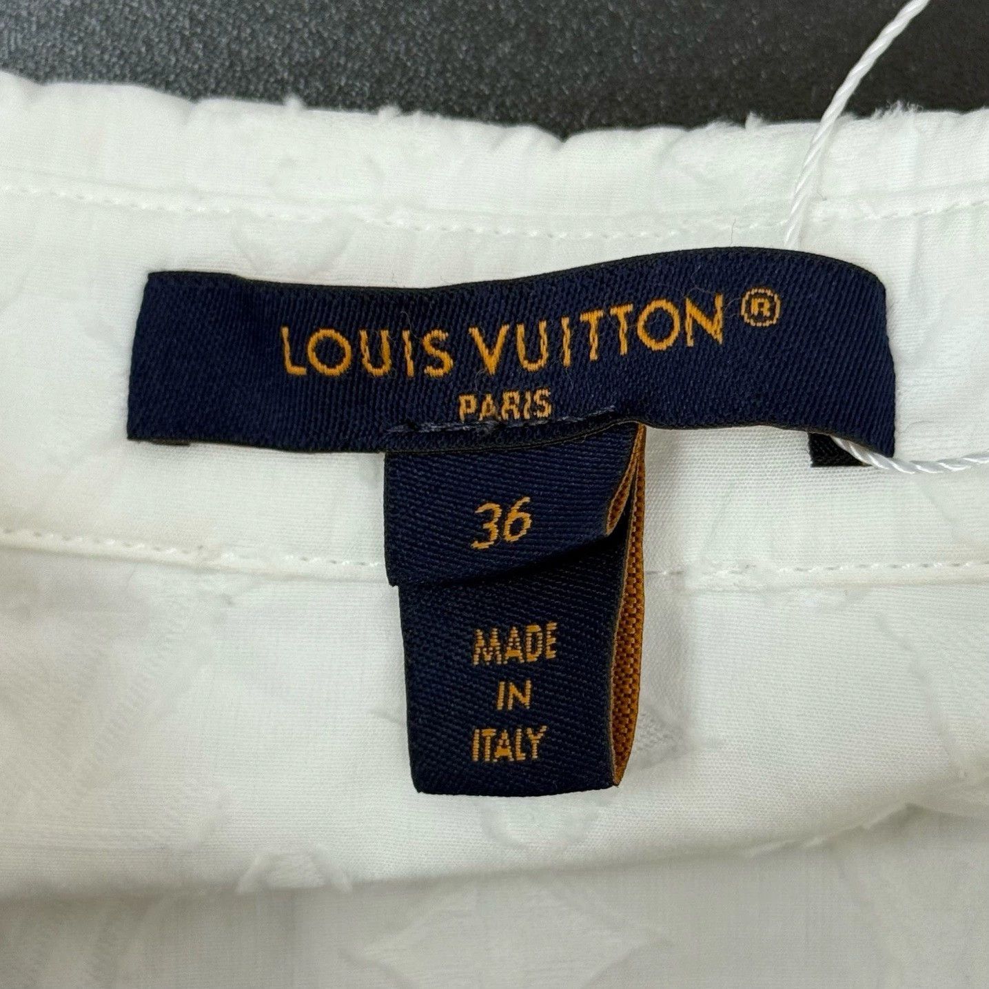 Louis Vuitton LV White Patterned Long Sleeve Shirt - dmc Size US XS / EU 42 / 0 - 5 Thumbnail