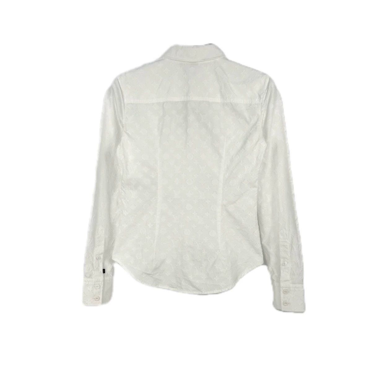 Louis Vuitton LV White Patterned Long Sleeve Shirt - dmc Size US XS / EU 42 / 0 - 2 Thumbnail