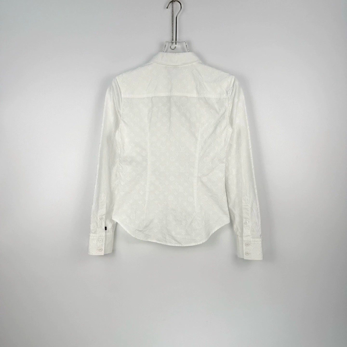 Louis Vuitton LV White Patterned Long Sleeve Shirt - dmc Size US XS / EU 42 / 0 - 4 Thumbnail