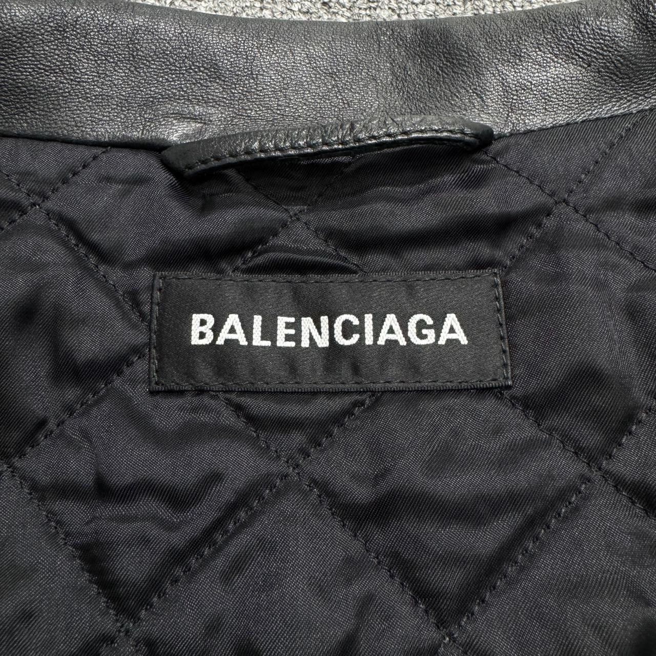 Balenciaga Balenciaga Leather Padded Jacket - dmc Size US L / EU 52-54 / 3 - 4 Thumbnail