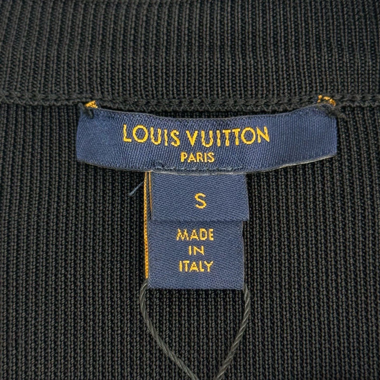 LV Black Monogram Logo Waist Dress - dmc