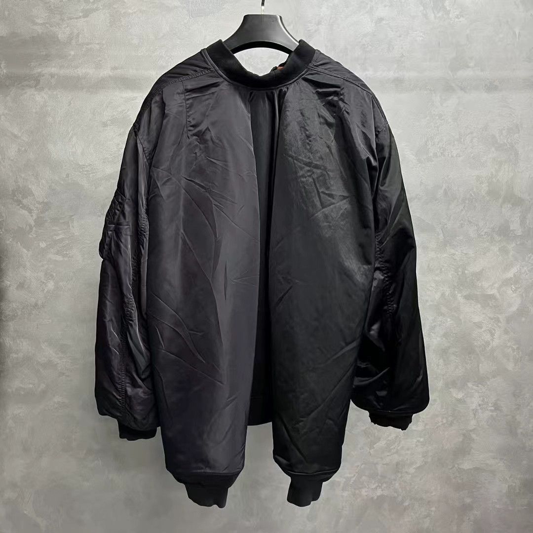 Balenciaga Balenciaga 24 Black Paneled Hooded Bomber - dmc Size US S / EU 44-46 / 1 - 5 Thumbnail