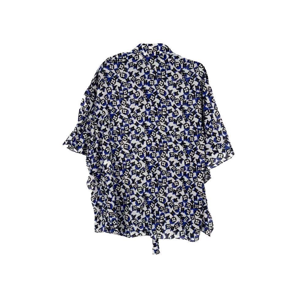 Louis Vuitton Louis Vuitton Blue Logo Cotton Shirt - dmc Size US S / EU 44-46 / 1 - 2 Thumbnail