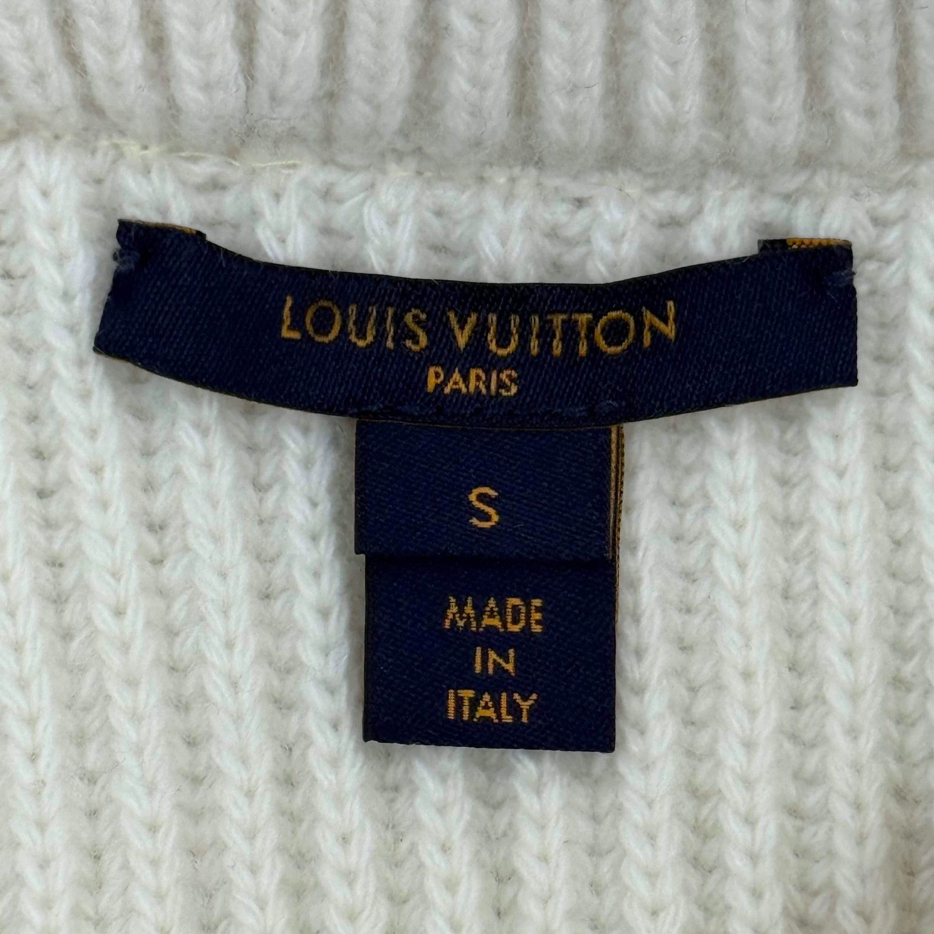 Louis Vuitton Louis Vuitton Beige Logo Wool Cashmere Sweater - dmc Size US S / EU 44-46 / 1 - 5 Thumbnail