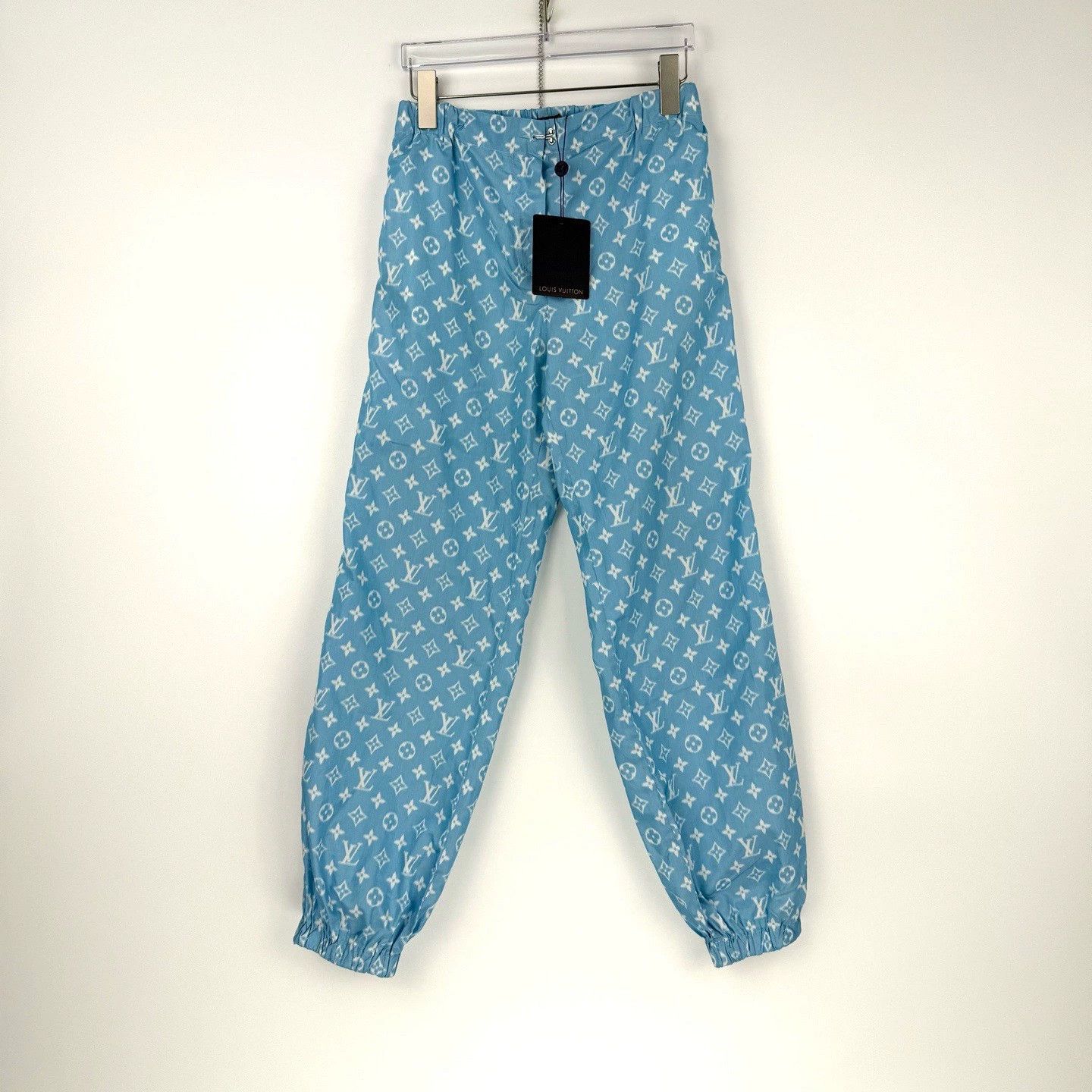 Louis Vuitton Louis Vuitton Blue Logo Silk Blend Pants - dmc Size US 36 / EU 52 - 3 Thumbnail