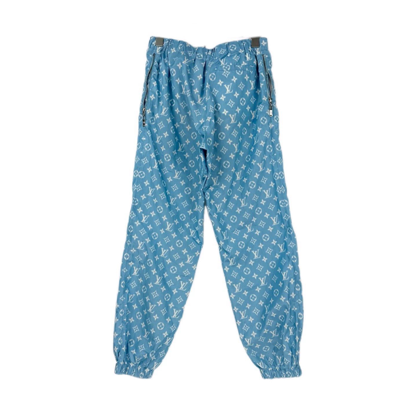 Louis Vuitton Louis Vuitton Blue Logo Silk Blend Pants - dmc Size US 36 / EU 52 - 2 Thumbnail