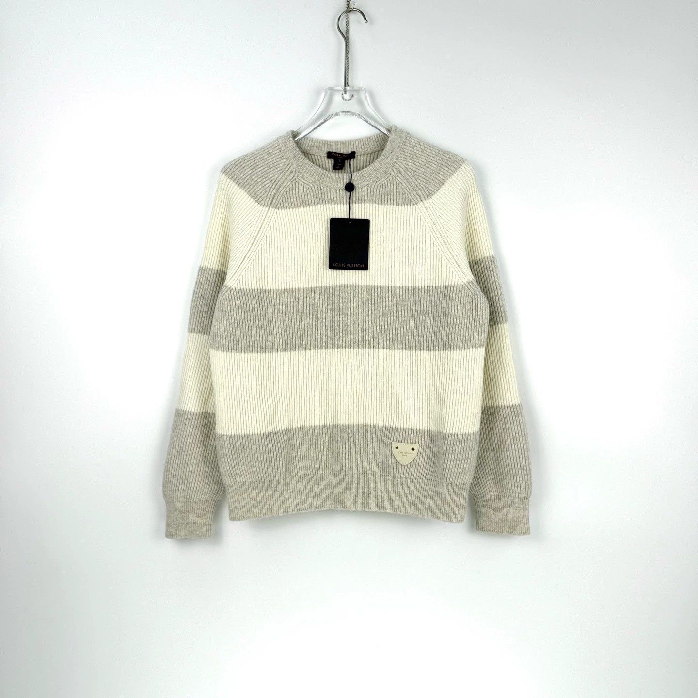 Louis Vuitton LV Gray White Stripe Sweater S - dmc Size US S / EU 44-46 / 1 - 3 Thumbnail