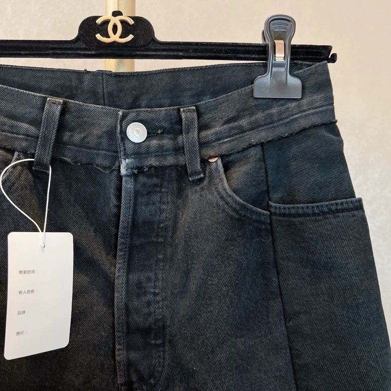 Levi's ETEMENTS Black Denim Jeans M - dmc Size US 29 - 3 Thumbnail