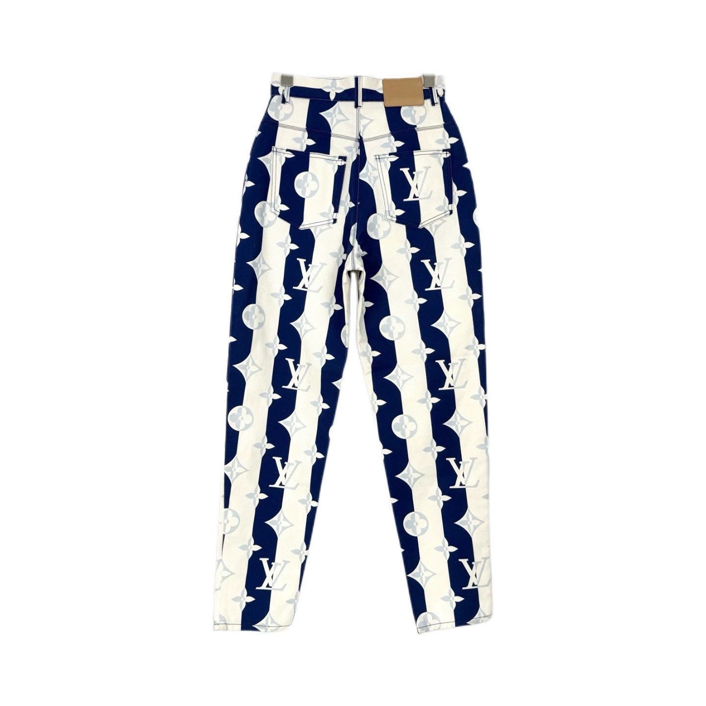 Louis Vuitton LV Blue White Logo Denim Jeans - dmc Size US 36 / EU 52 - 2 Thumbnail