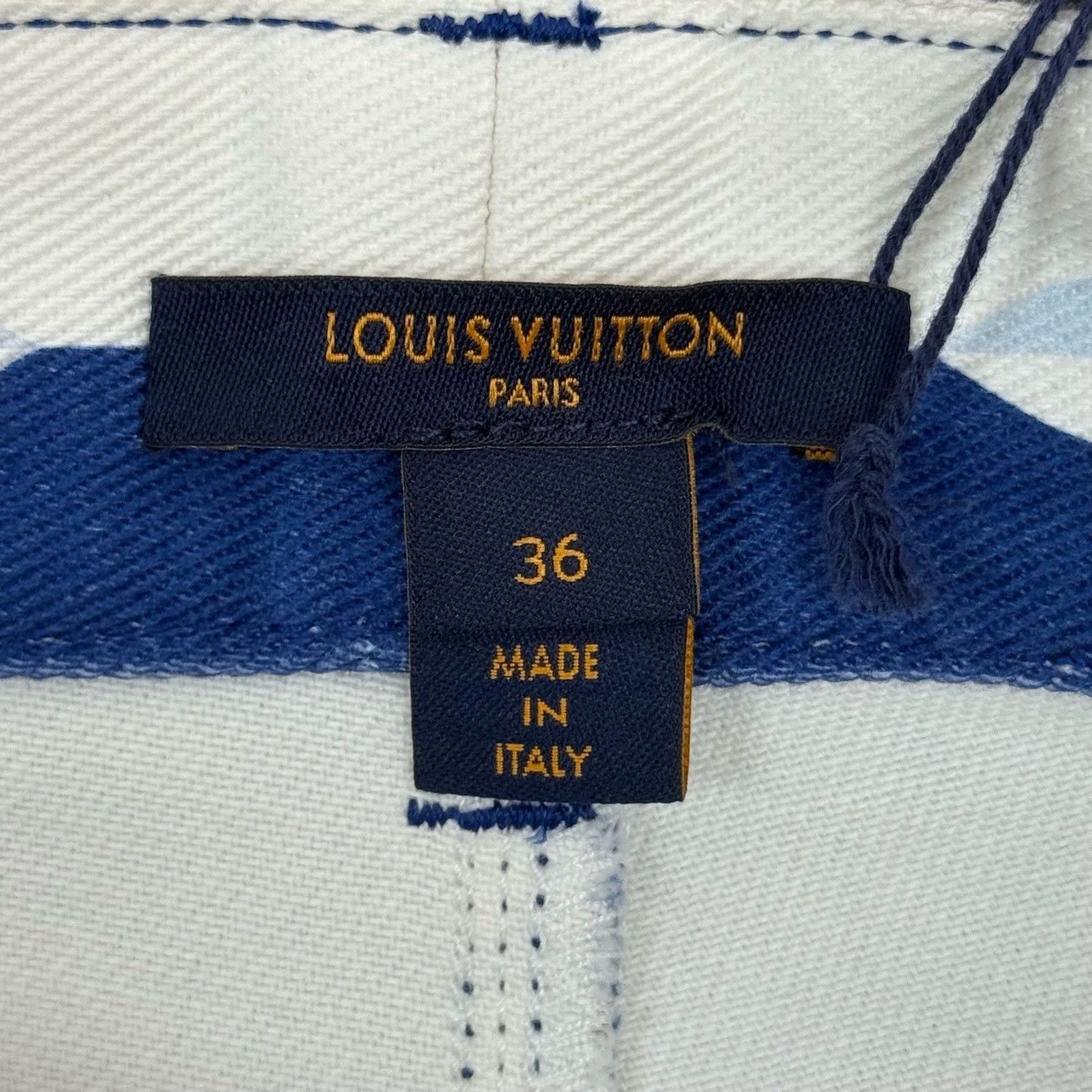 Louis Vuitton LV Blue White Logo Denim Jeans - dmc Size US 36 / EU 52 - 5 Thumbnail
