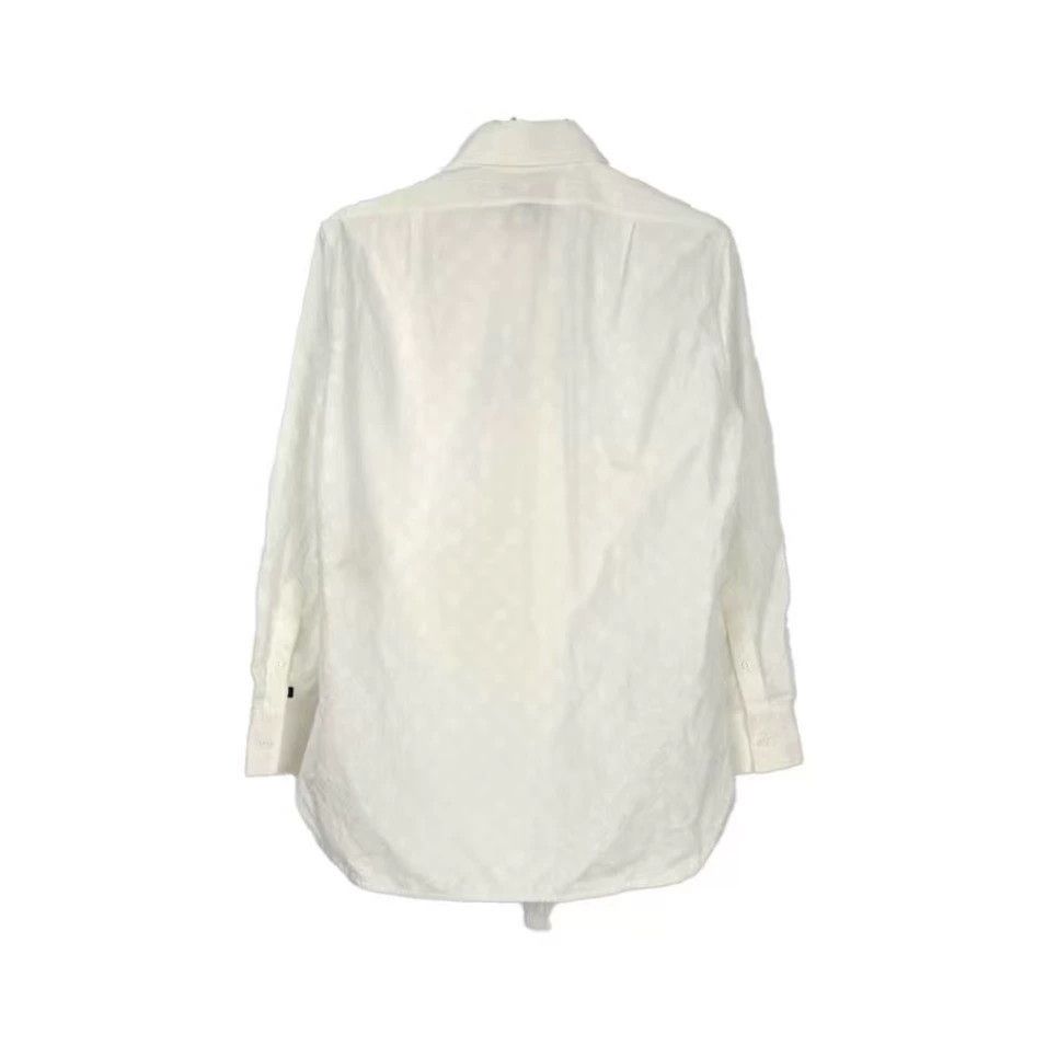 Louis Vuitton LV White Logo Pattern Button-Up Shirt - dmc Size US XS / EU 42 / 0 - 2 Thumbnail