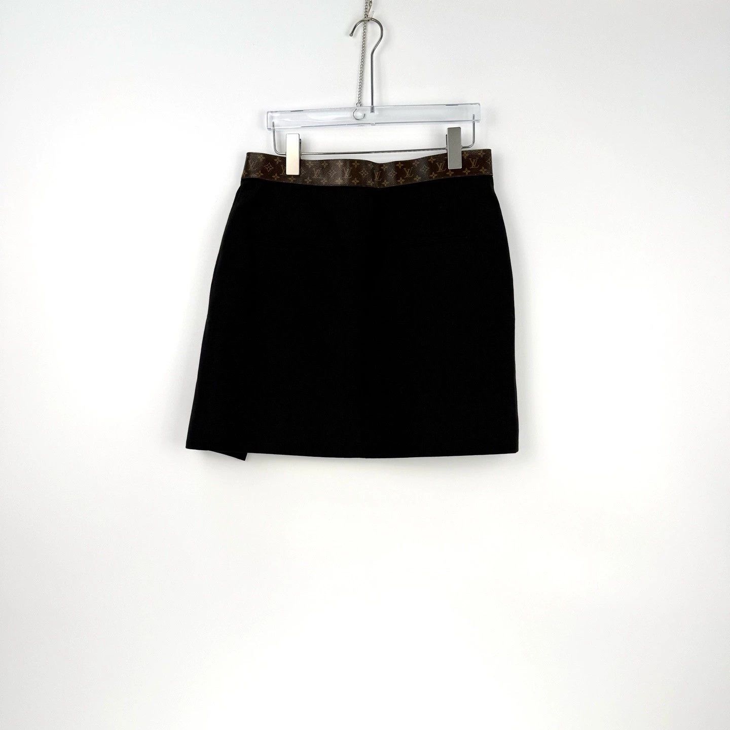 Louis Vuitton Louis Vuitton Black Monogram Wool Silk Skirt - dmc Size US 34 / EU 50 - 4 Thumbnail
