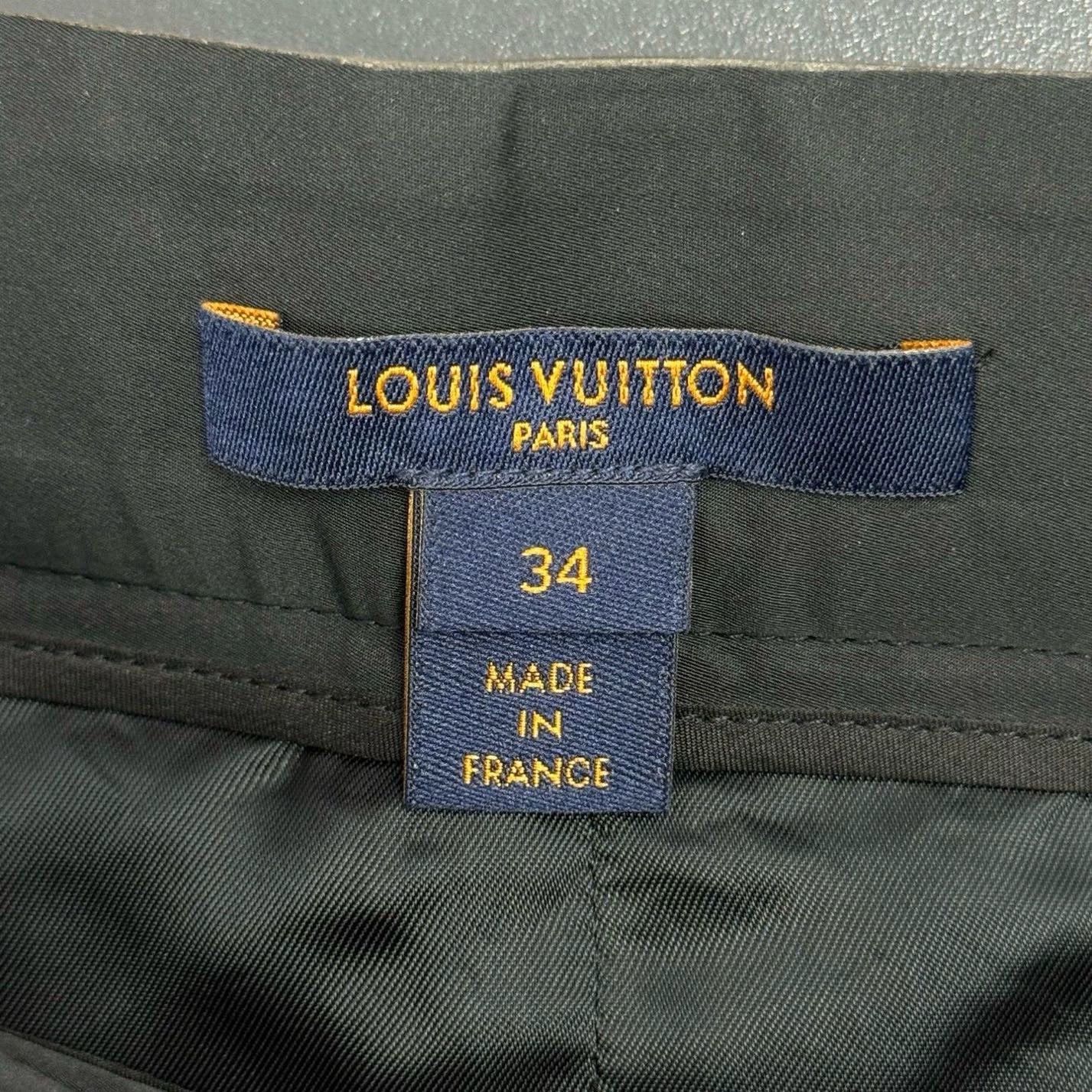 Louis Vuitton Louis Vuitton Black Monogram Wool Silk Skirt - dmc Size US 34 / EU 50 - 5 Thumbnail
