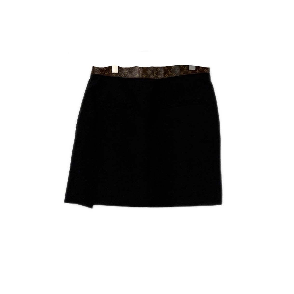 Louis Vuitton Louis Vuitton Black Monogram Wool Silk Skirt - dmc Size US 34 / EU 50 - 2 Thumbnail