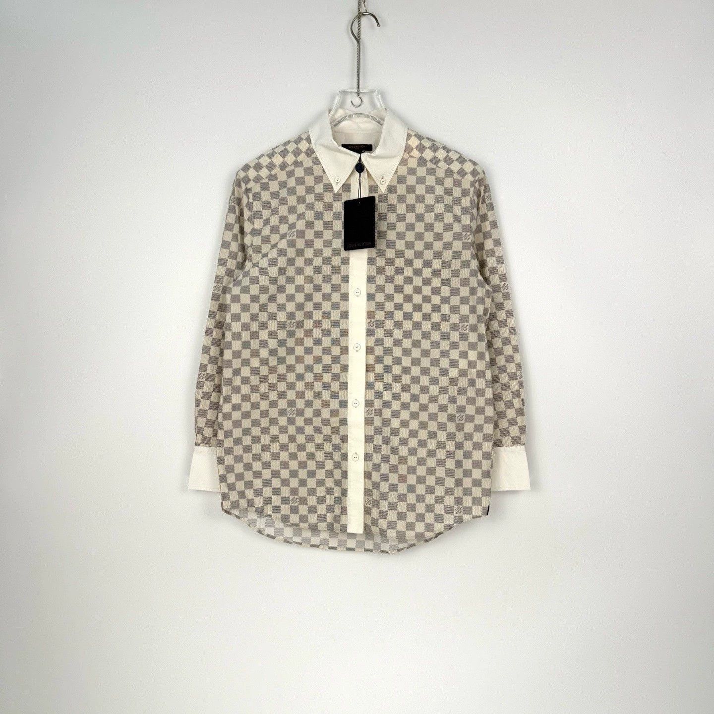 Louis Vuitton Louis Vuitton Damier Logo Check Shirt - dmc Size US XS / EU 42 / 0 - 3 Thumbnail