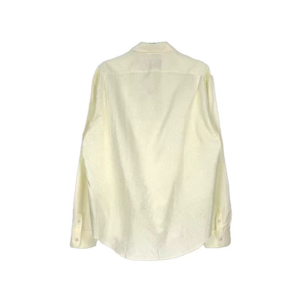 Louis Vuitton LV Beige Cotton Silk Logo Shirt - dmc Size US XL / EU 56 / 4 - 2 Thumbnail