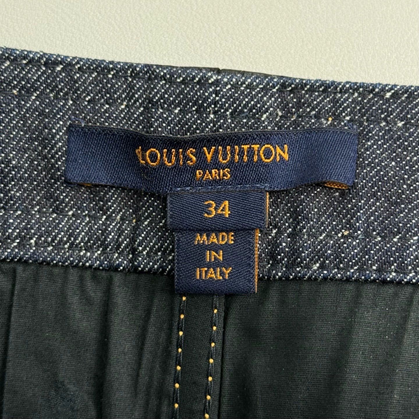 Louis Vuitton Louis Vuitton Blue Denim Skirt with Gold Buckle - dmc Size US 34 / EU 50 - 5 Thumbnail