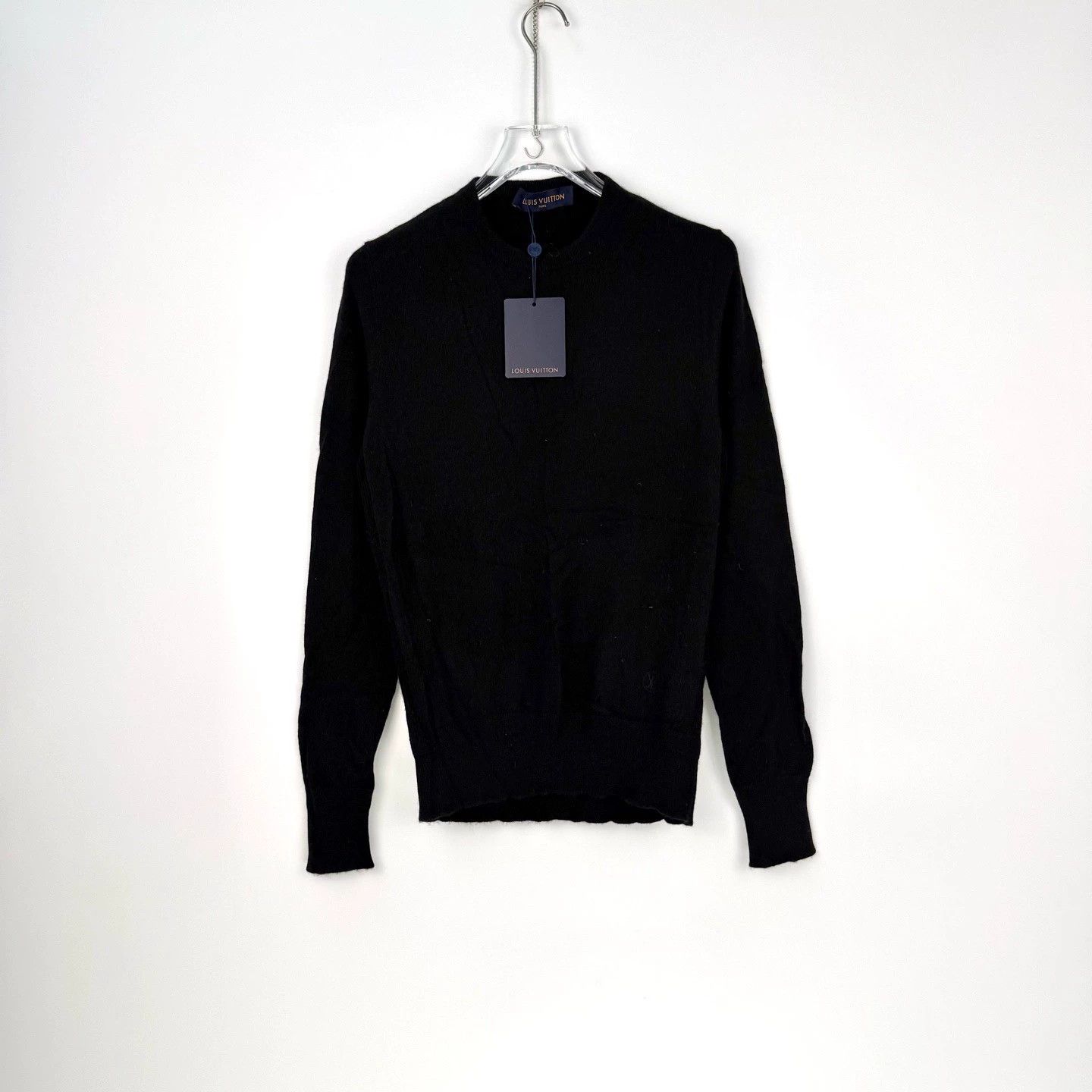 Louis Vuitton LV Black Logo Embroidered Cashmere Sweater XS - dmc Size US XS / EU 42 / 0 - 3 Thumbnail