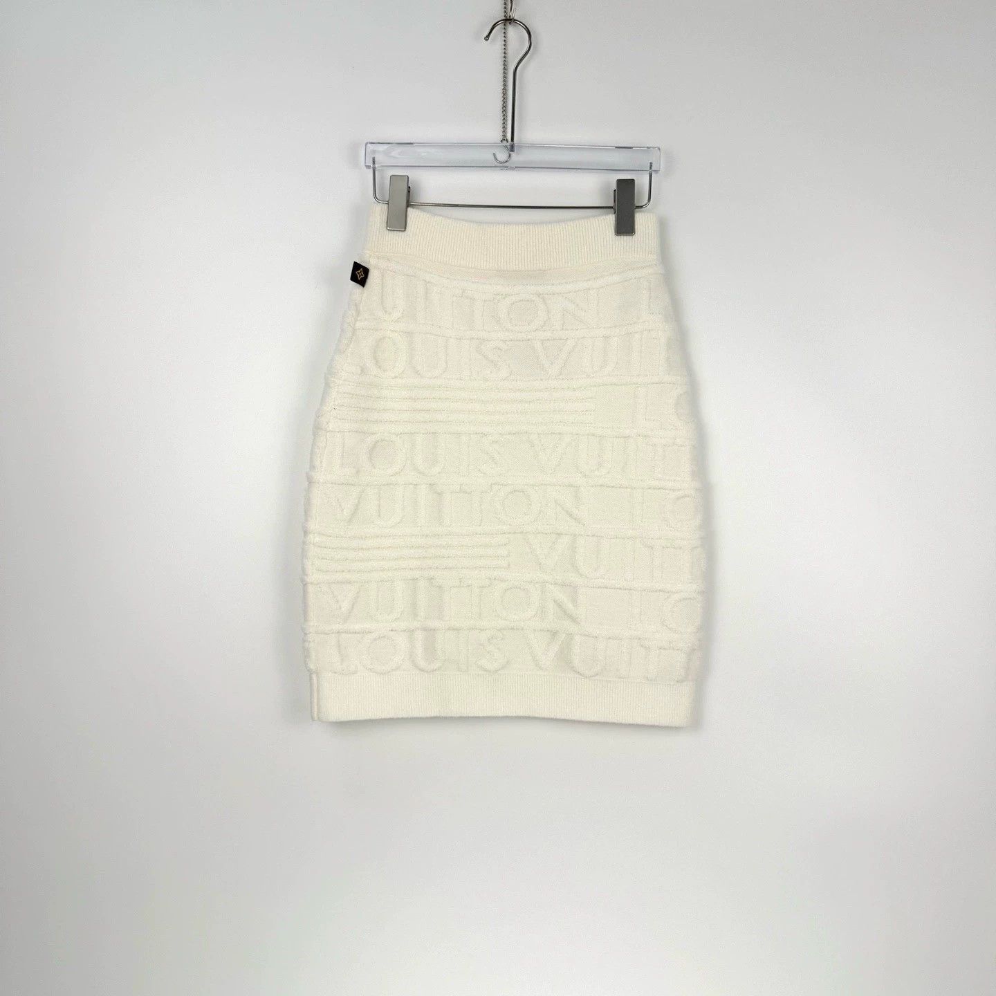 Louis Vuitton Louis Vuitton White Logo Wool Skirt - dmc Size US 26 / EU 42 - 4 Thumbnail