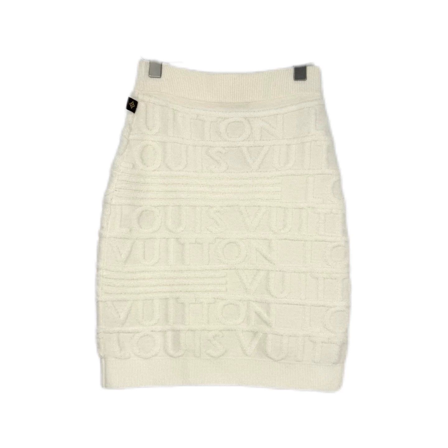 Louis Vuitton Louis Vuitton White Logo Wool Skirt - dmc Size US 26 / EU 42 - 2 Thumbnail