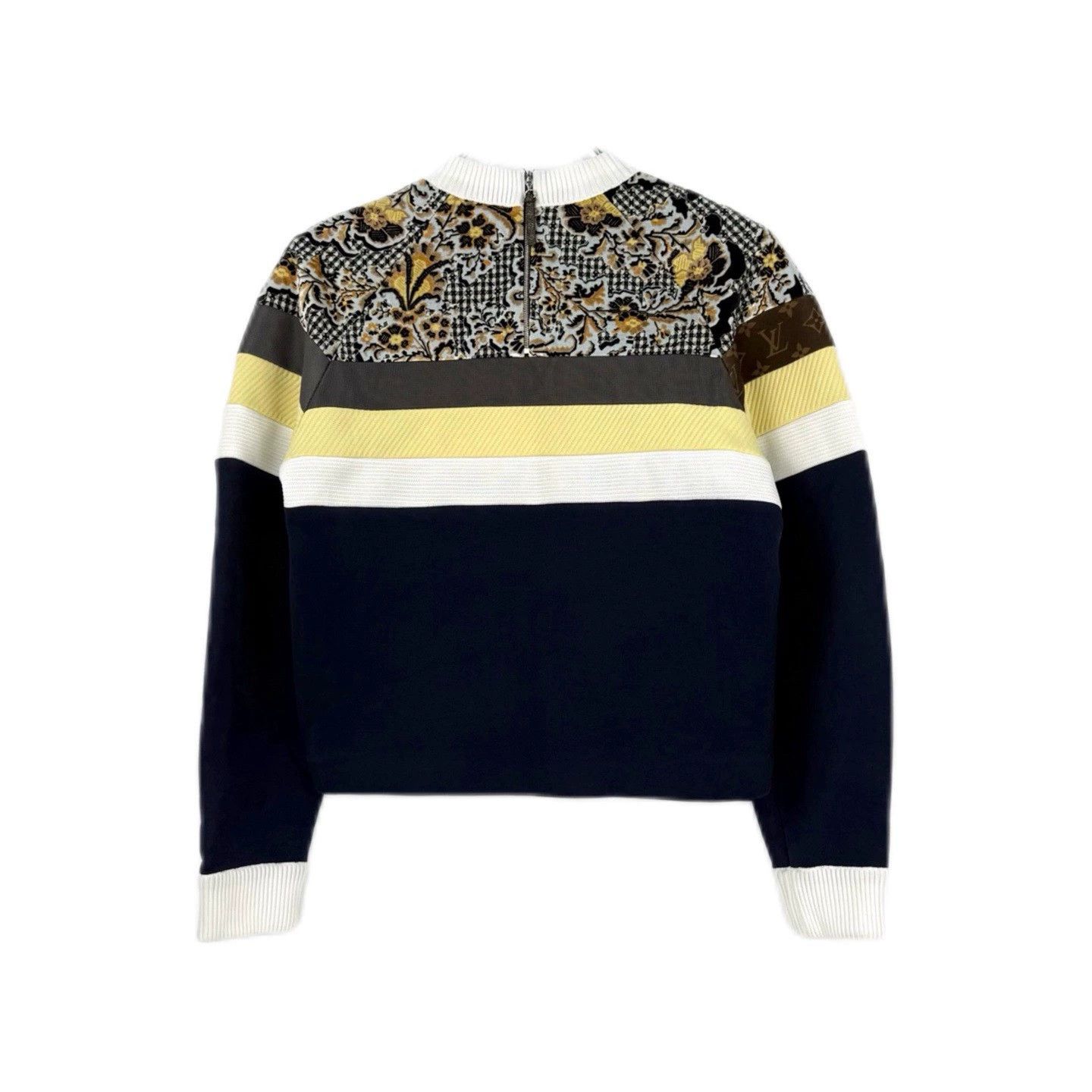 Louis Vuitton LV Blue Yellow Floral Logo Sweatshirt XS - dmc Size US XS / EU 42 / 0 - 2 Thumbnail