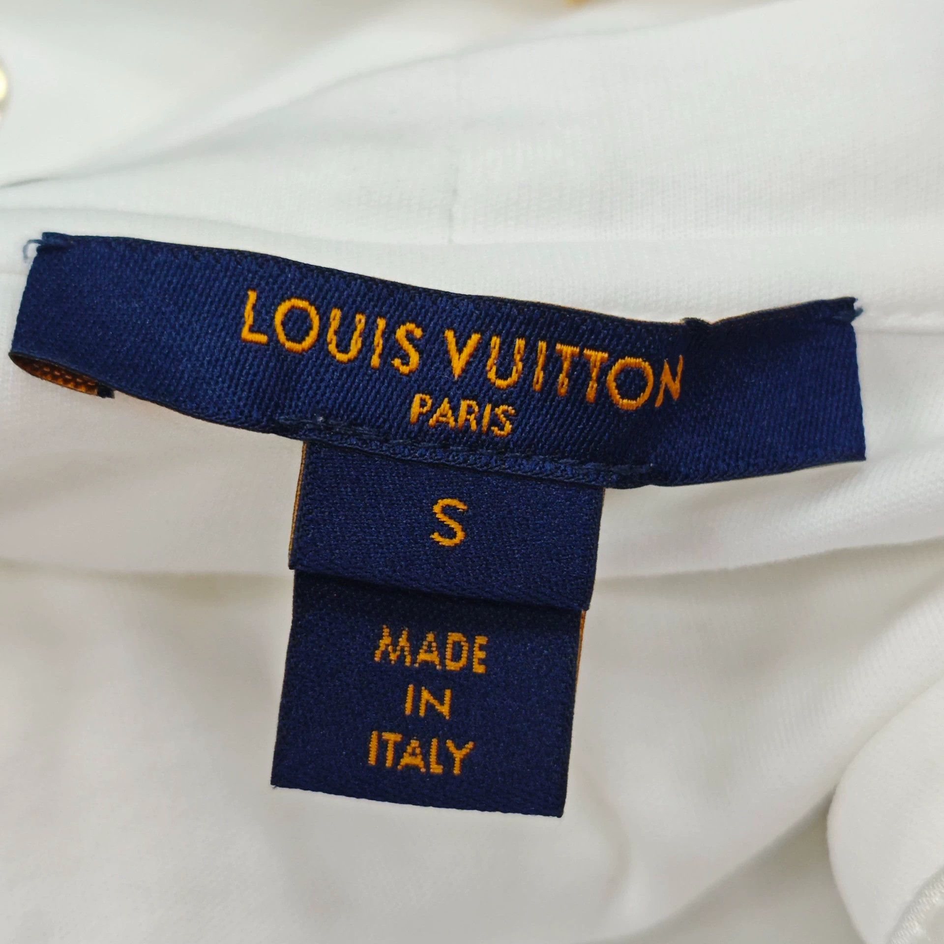 Louis Vuitton Louis Vuitton White Logo Belted Short Sleeve - dmc Size US S / EU 44-46 / 1 - 5 Thumbnail