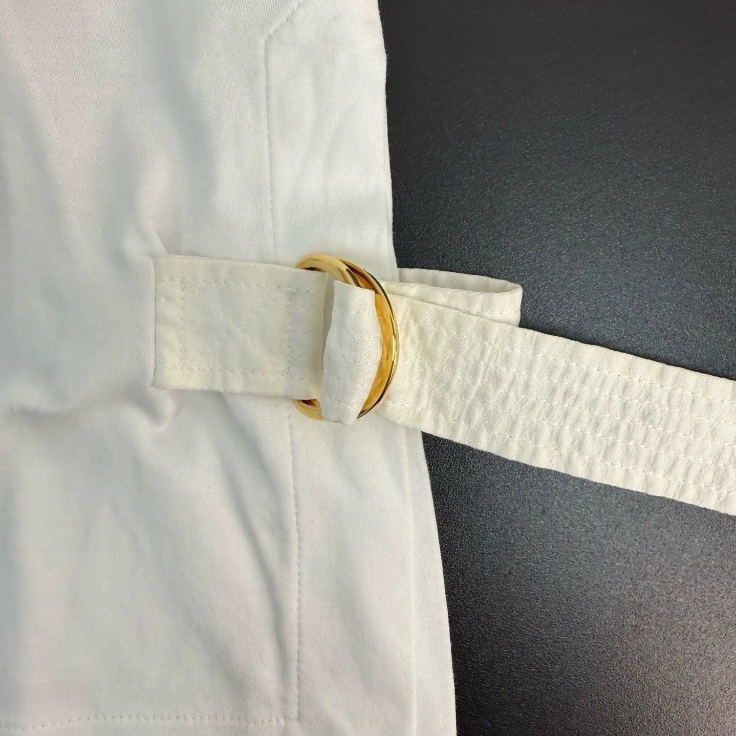 Louis Vuitton Louis Vuitton White Logo Belted Short Sleeve - dmc Size US S / EU 44-46 / 1 - 7 Thumbnail
