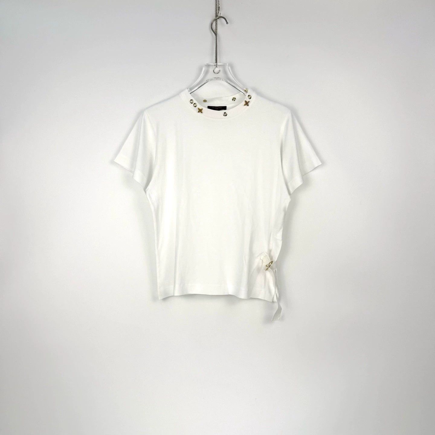 Louis Vuitton Louis Vuitton White Logo Belted Short Sleeve - dmc Size US S / EU 44-46 / 1 - 3 Thumbnail