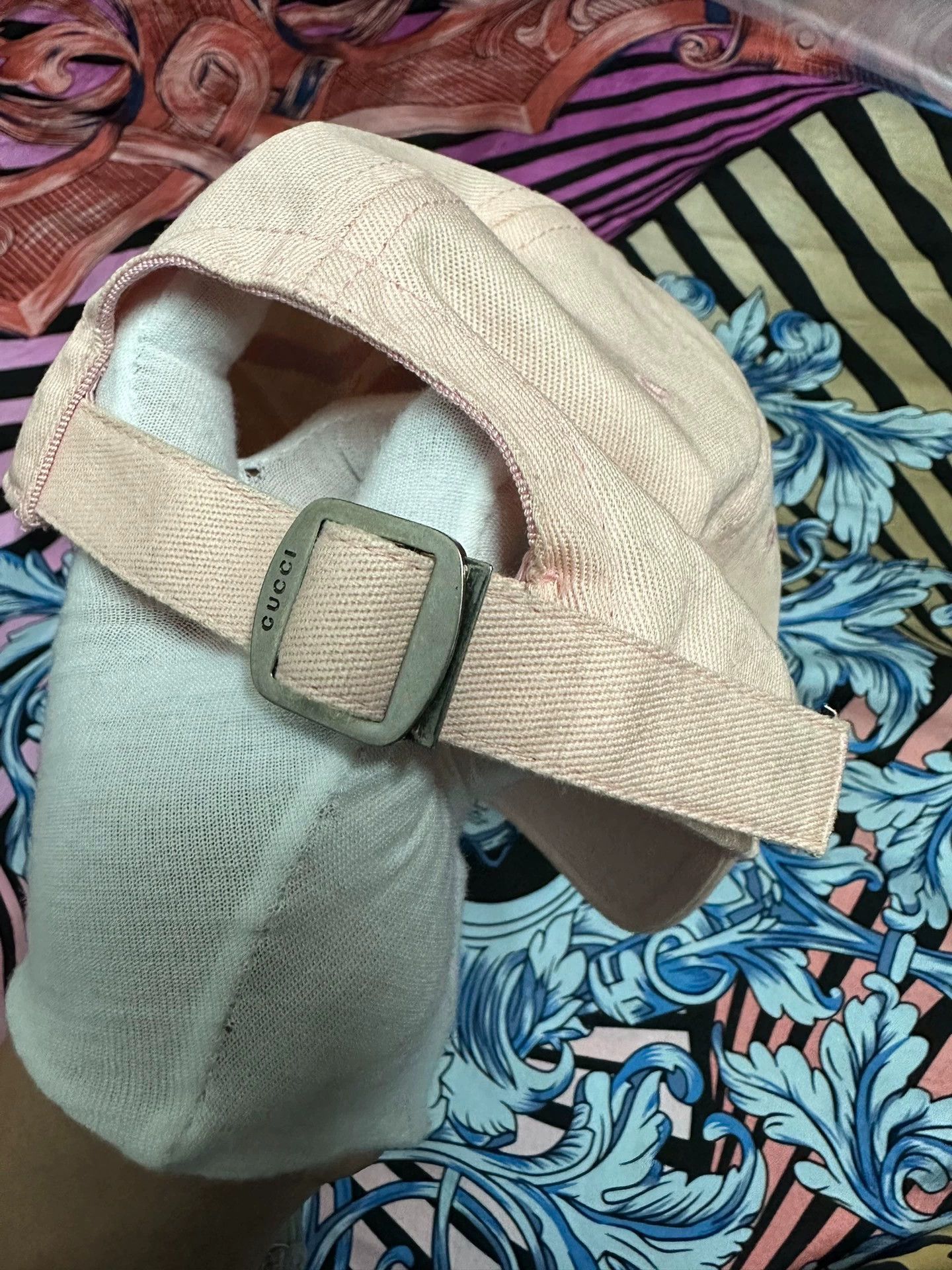 Gucci Gucci x MLB Pink Bunny Baseball Cap - dmc Size ONE SIZE - 6 Thumbnail