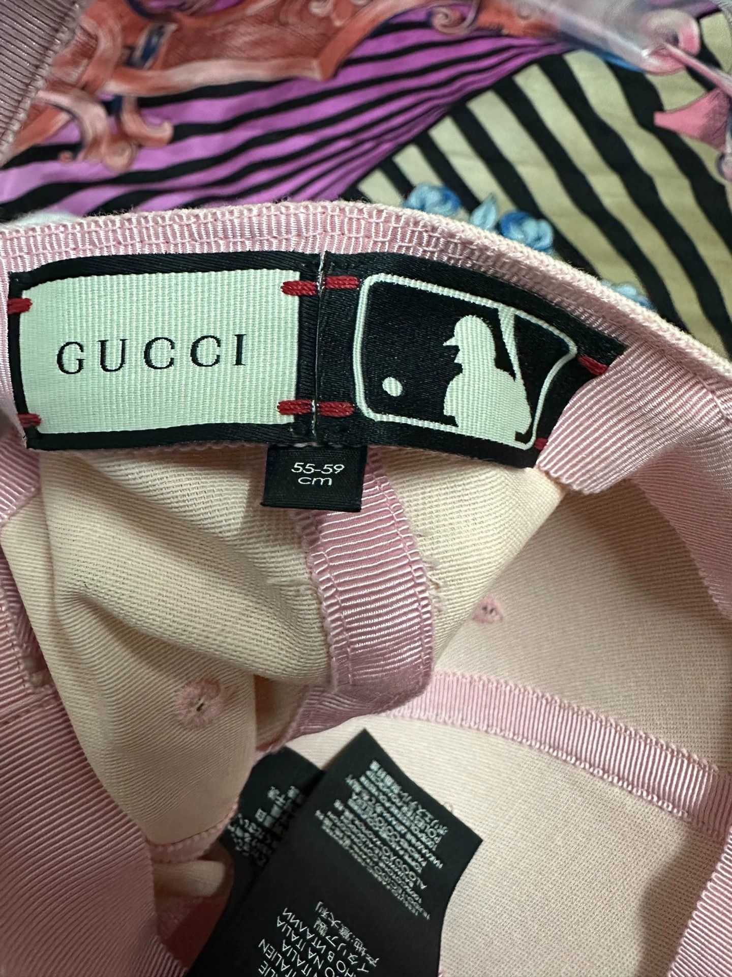 Gucci Gucci x MLB Pink Bunny Baseball Cap - dmc Size ONE SIZE - 7 Thumbnail