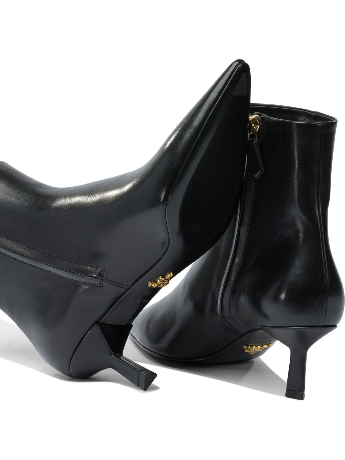 Prada Prada Logo Leather Ankle Boots 30 Mm IT 37 Women - USA Duties Paid Size US 7 / IT 37 - 5 Thumbnail