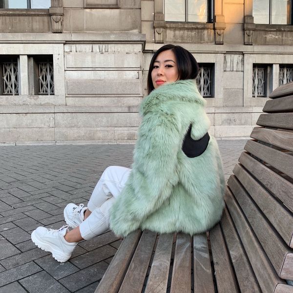 Nike x ambush best sale reversible faux fur coat