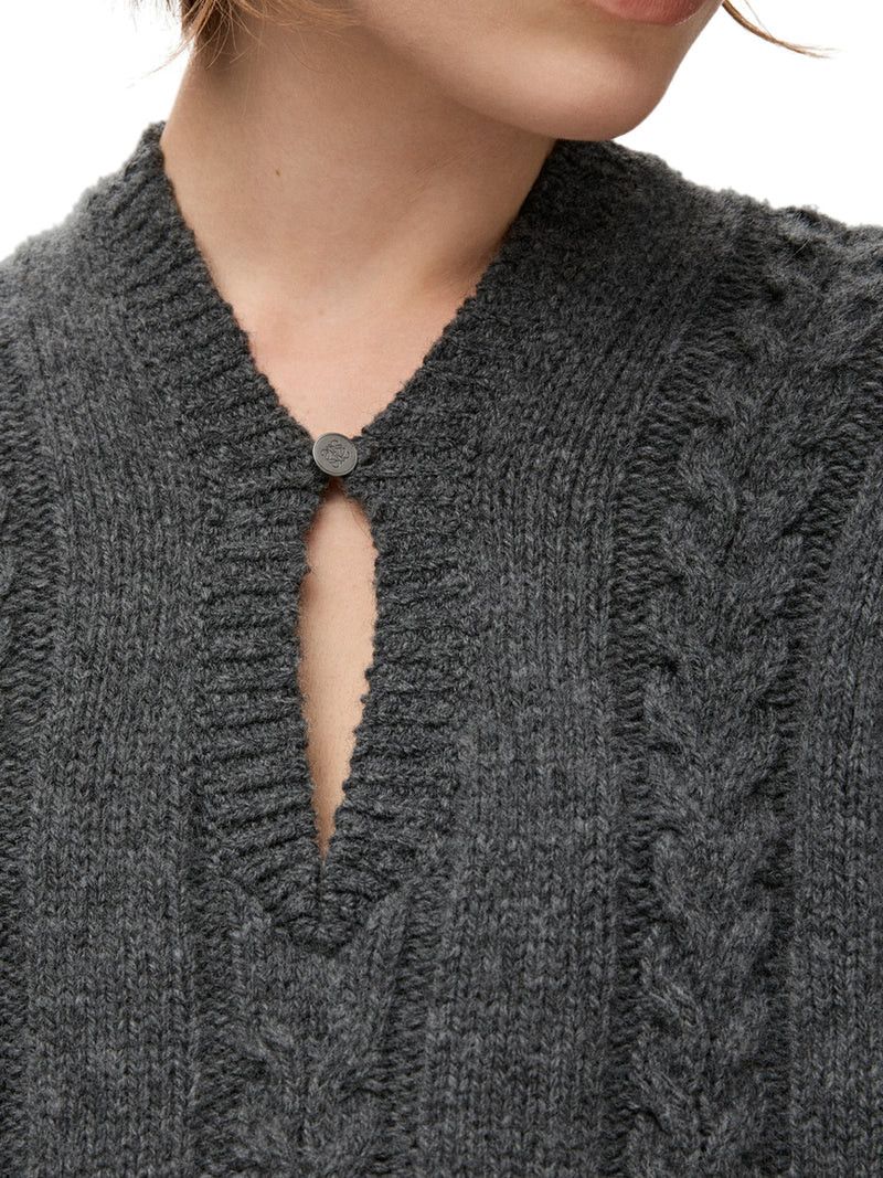 Loewe SWEATER IN TEXTURED MOULINÉ WOOL Size S / US 4 / IT 40 - 5 Thumbnail