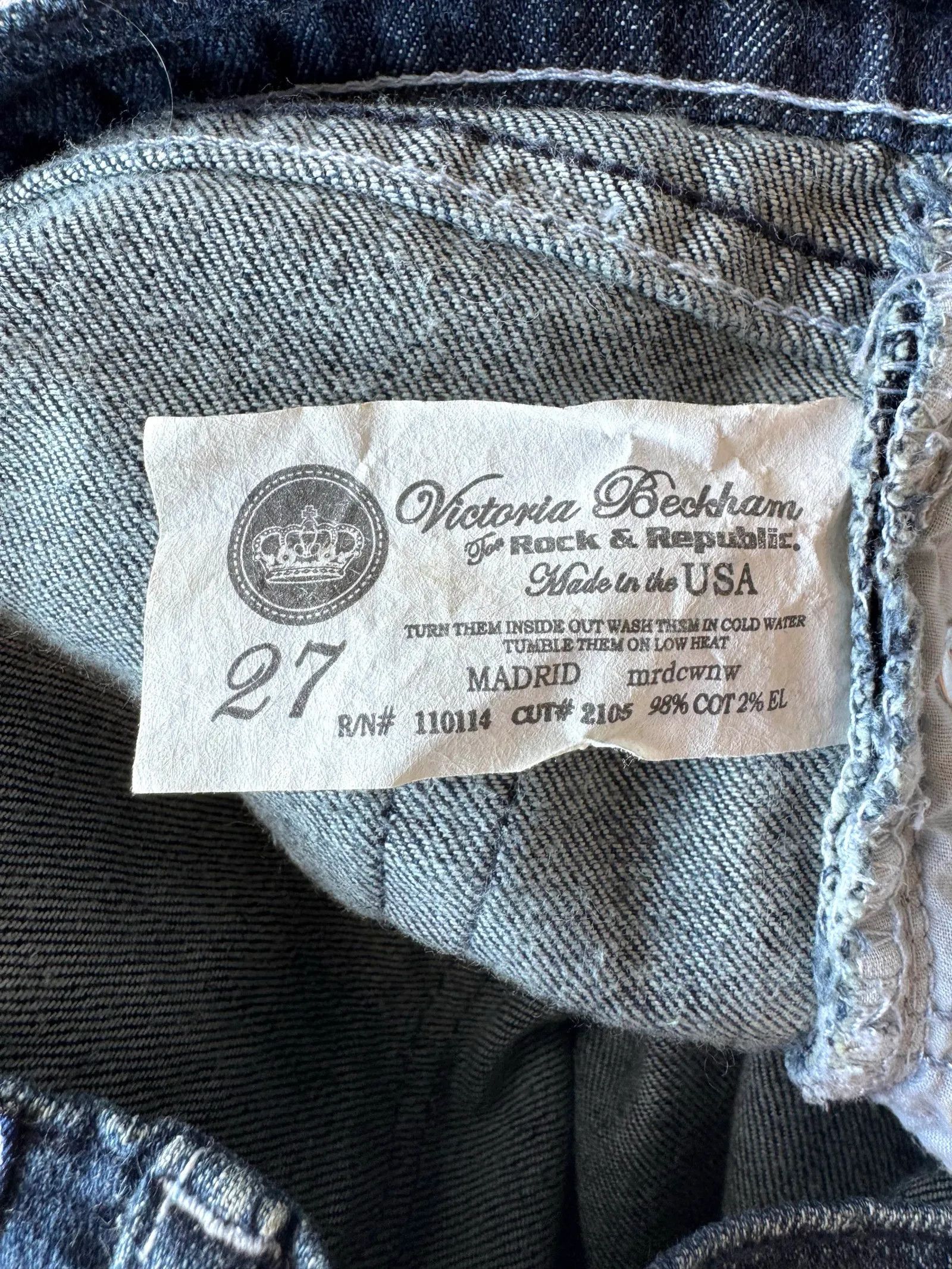 Victoria Beckham Victoria Beckham Jeans under knäbyxor Jeans Size 27" / US 4 / IT 40 - 3 Thumbnail