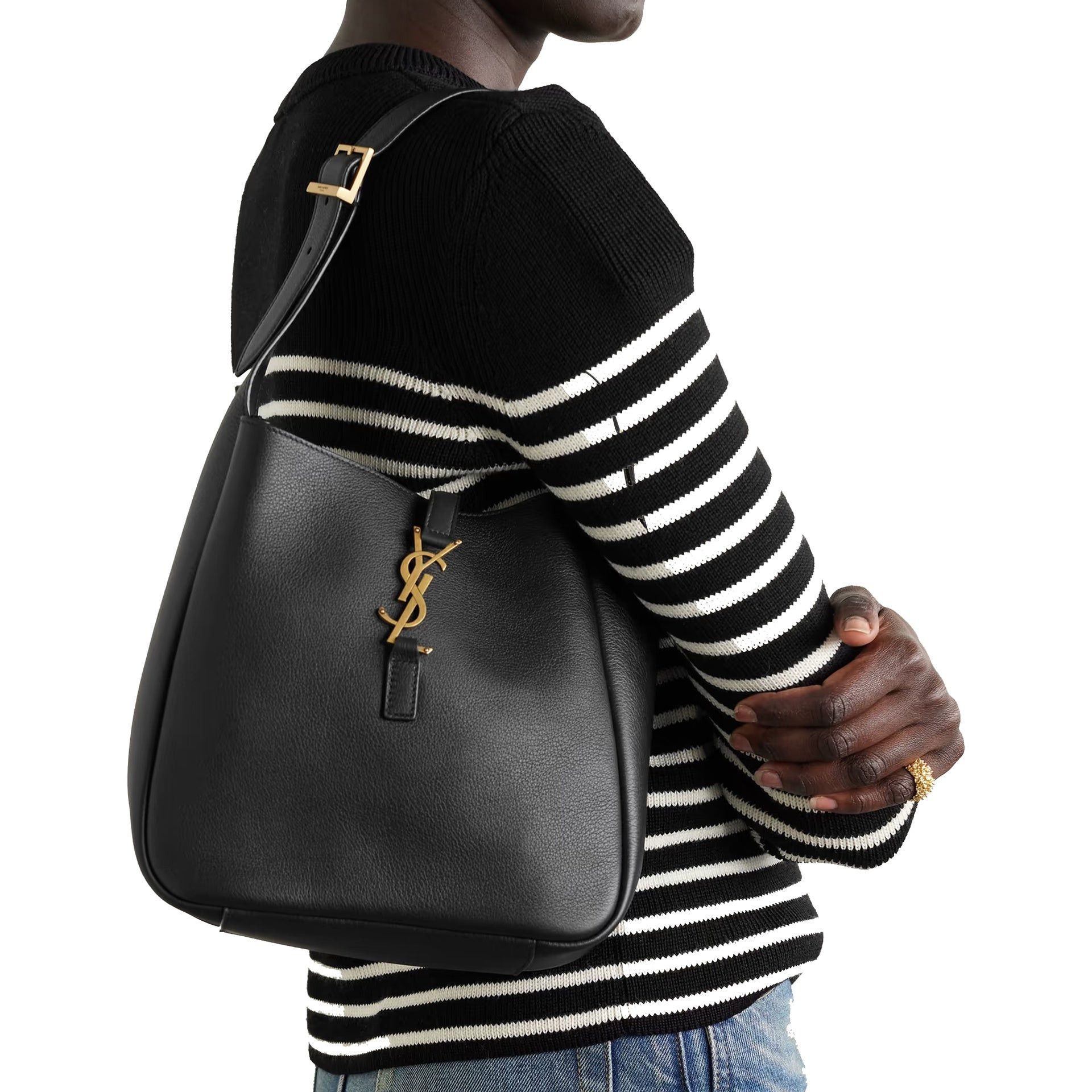 Saint Laurent Paris SAINT LAURENT LE 5 Ã€ 7 SMALL SOFT LEATHER Bag Size ONE SIZE - 5 Thumbnail