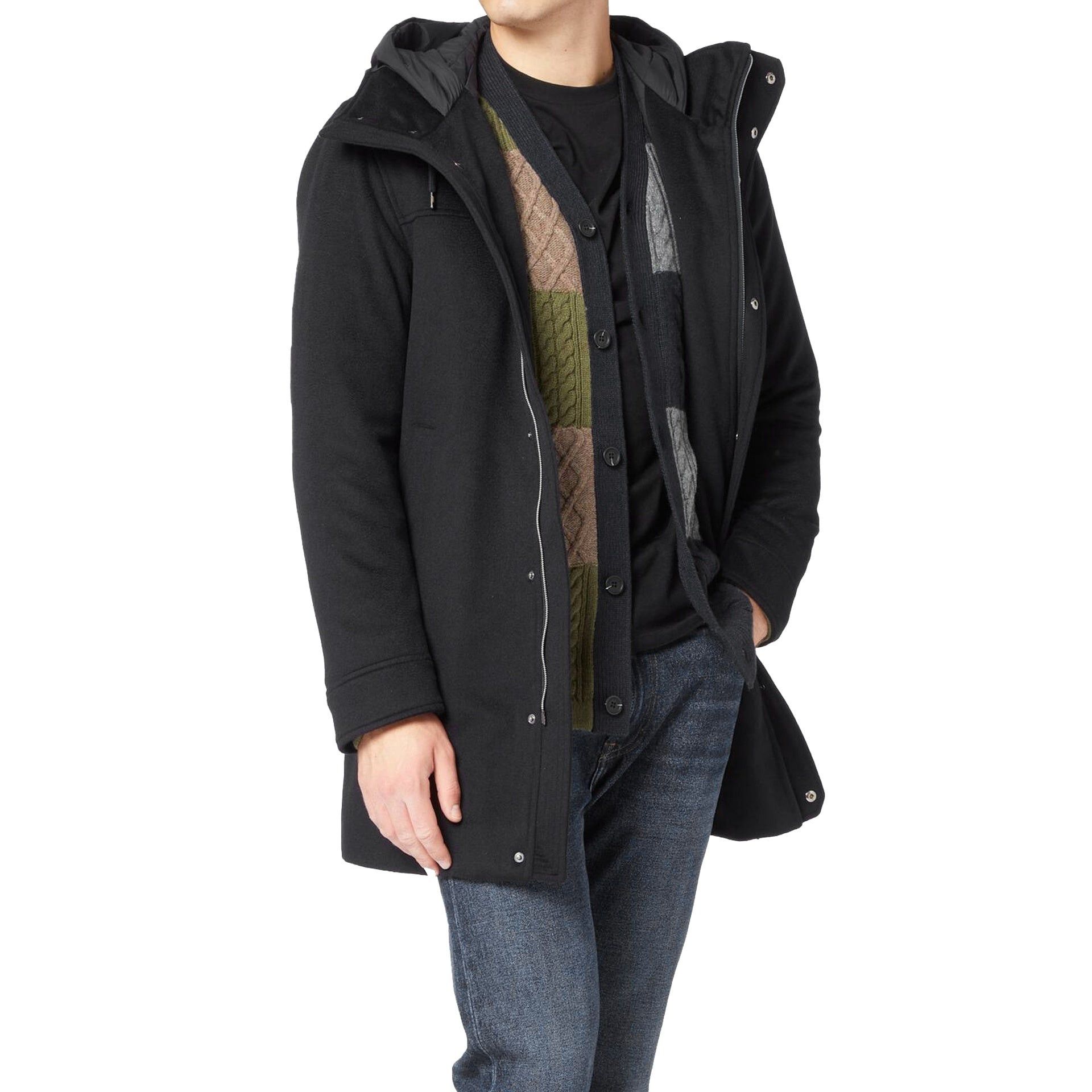 Herno HERNO Wool Cashmere Hooded Coat Size US XXL / EU 58 / 5 - 2 Thumbnail