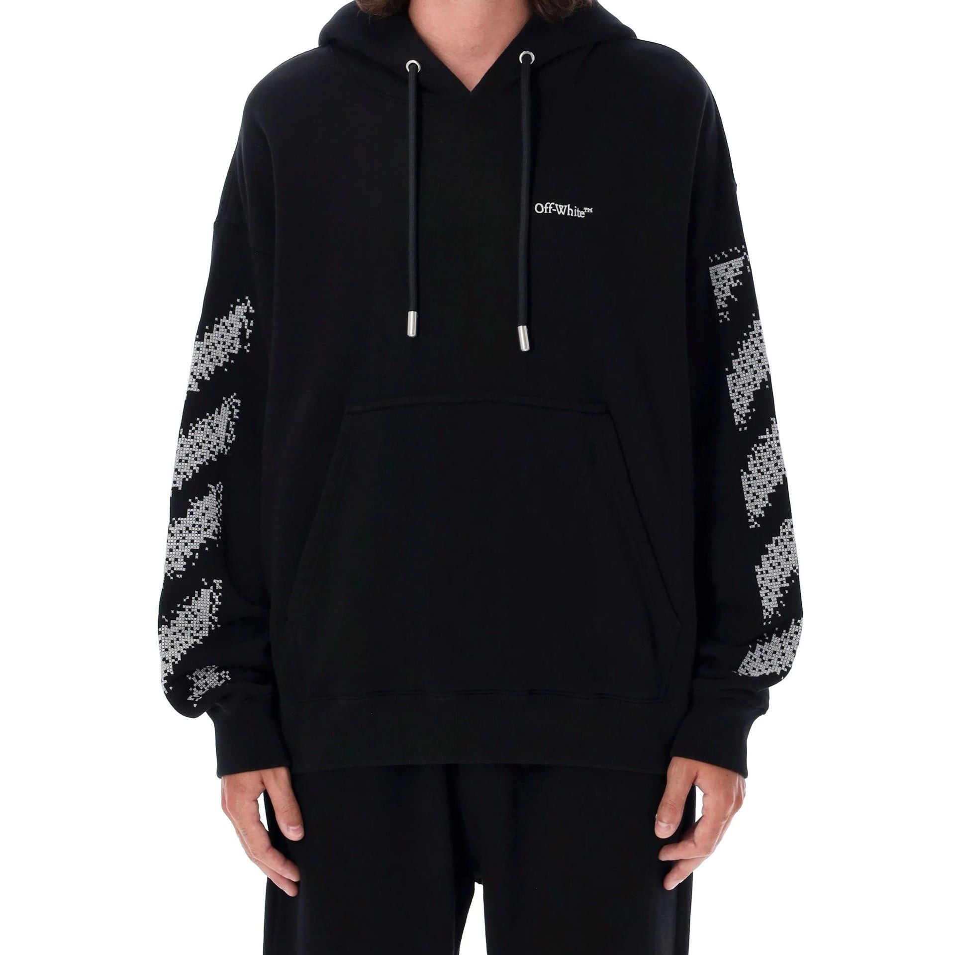 Off-White Off-White Pixel Diag Skate Hooded Sweatshirt Size US L / EU 52-54 / 3 - 2 Thumbnail