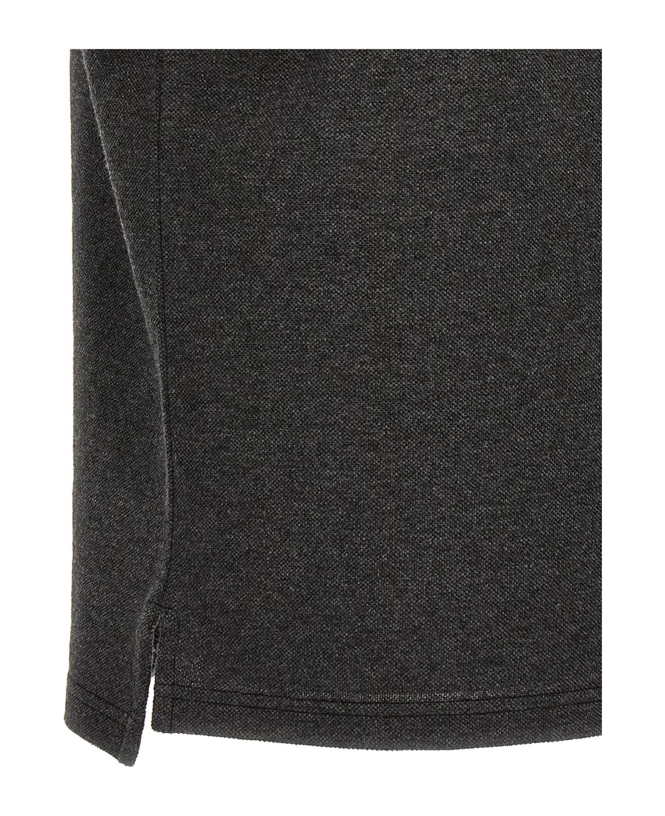 Saint Laurent Paris cassandre polo shirt in cotton pique grey Size US XS / EU 42 / 0 - 4 Thumbnail
