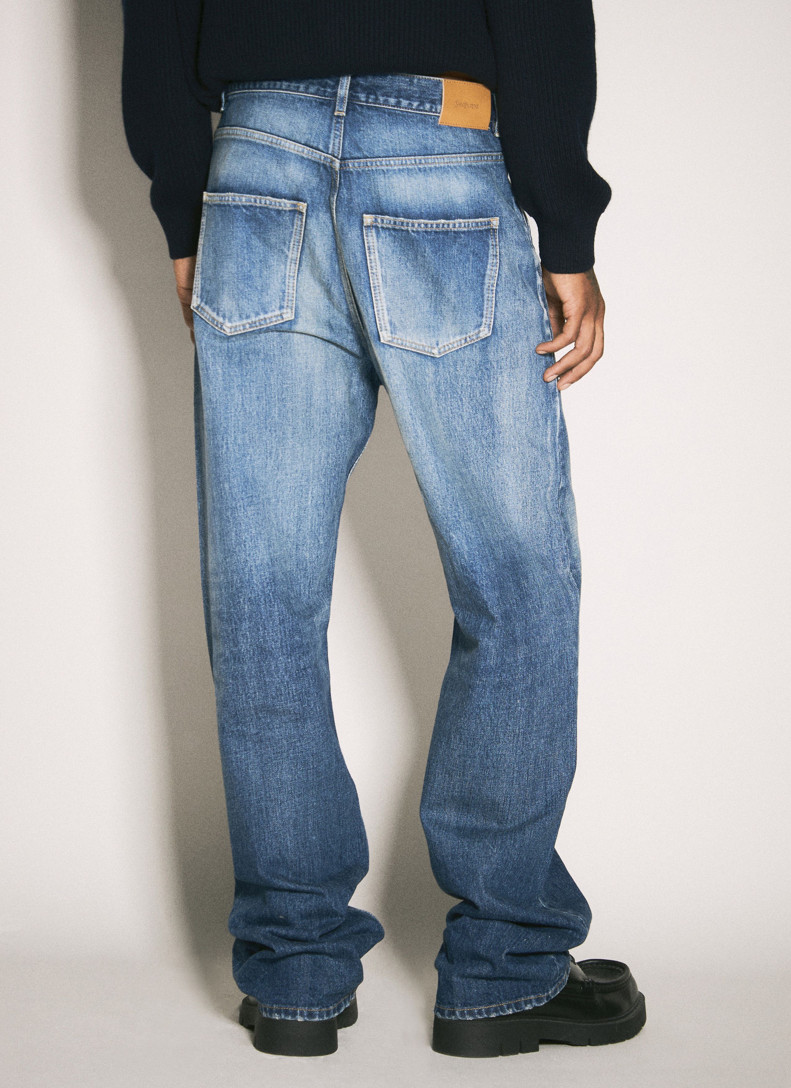 Saint Laurent Paris high-rise wide leg rs66-id heritage vintage blue Size US 31 - 2 Thumbnail