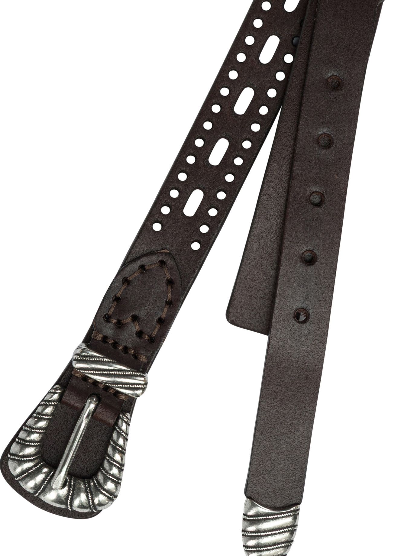 Etro Etro Leather Belt With Perforated Details tag size 95 Women - USA Duties Paid Size ONE SIZE - 2 Thumbnail