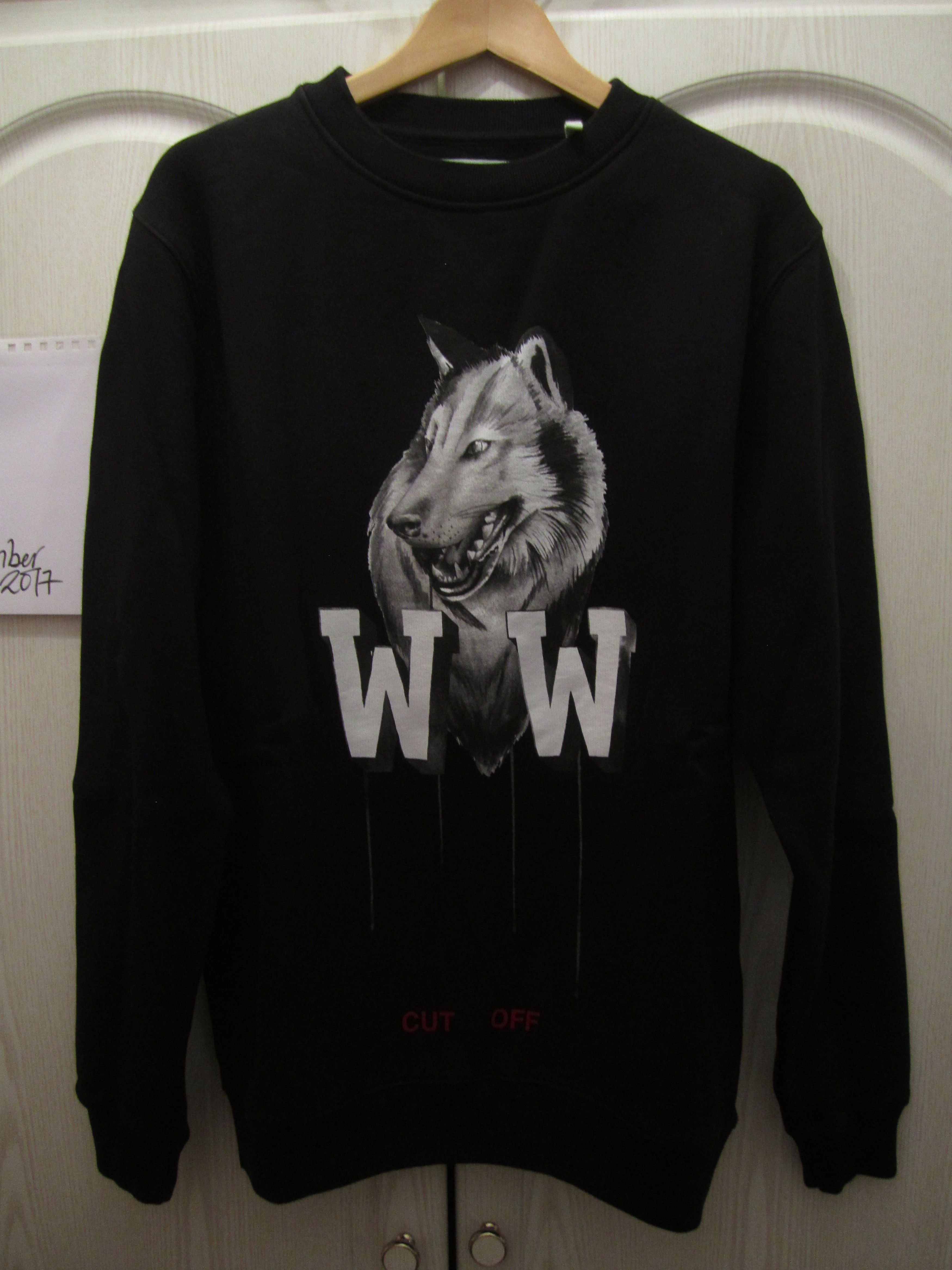 Off white wolf crewneck on sale