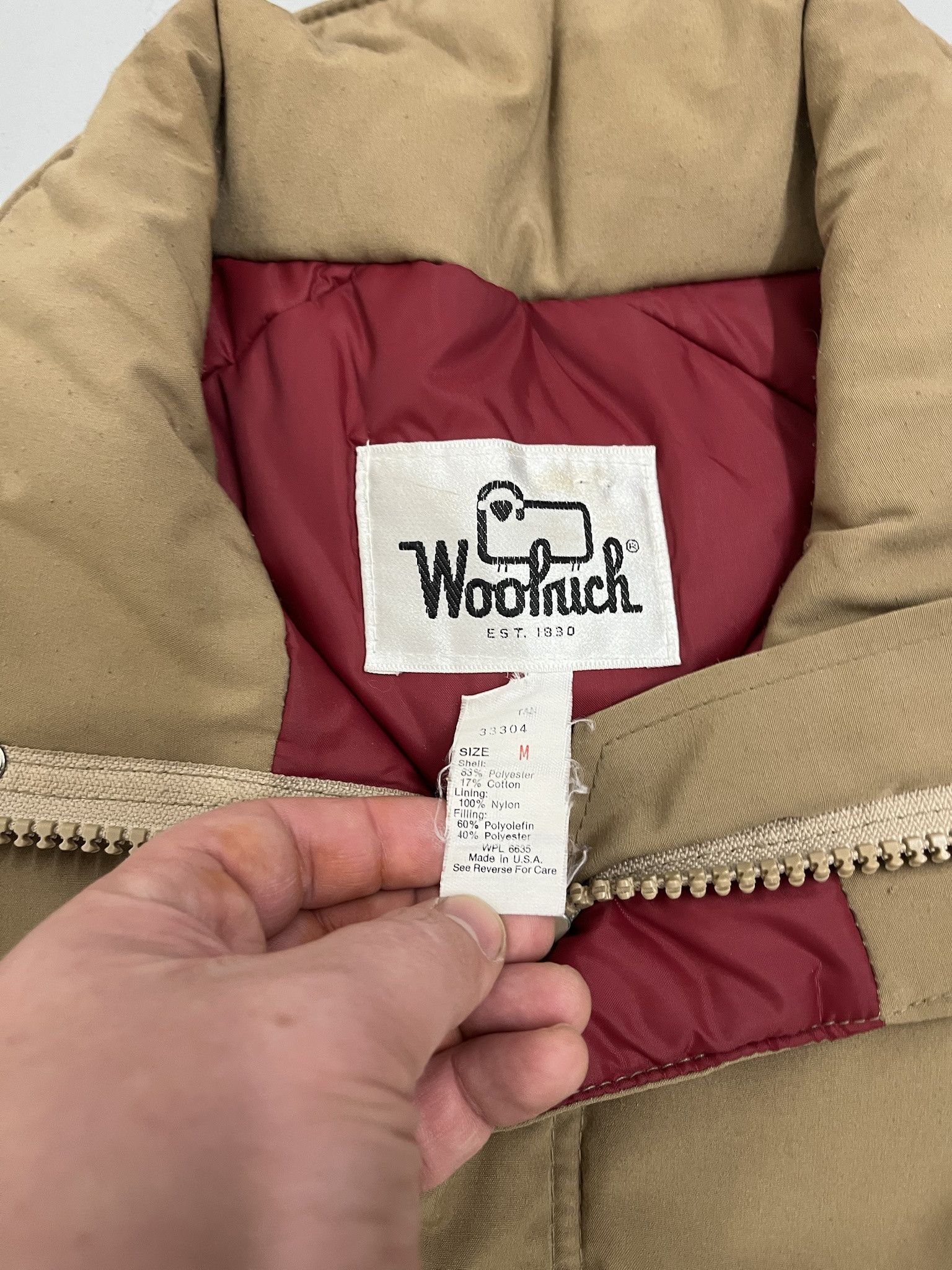 Vintage Vintage Woolrich Tan Parka Removable Hood Size M Size US M / EU 48-50 / 2 - 2 Thumbnail