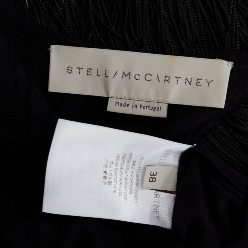 Stella McCartney STELLA MCCARTNEY black ITinge back cotton silk blend sleeveless top IT38 XS Size XS / US 0-2 / IT 36-38 - 9 Thumbnail