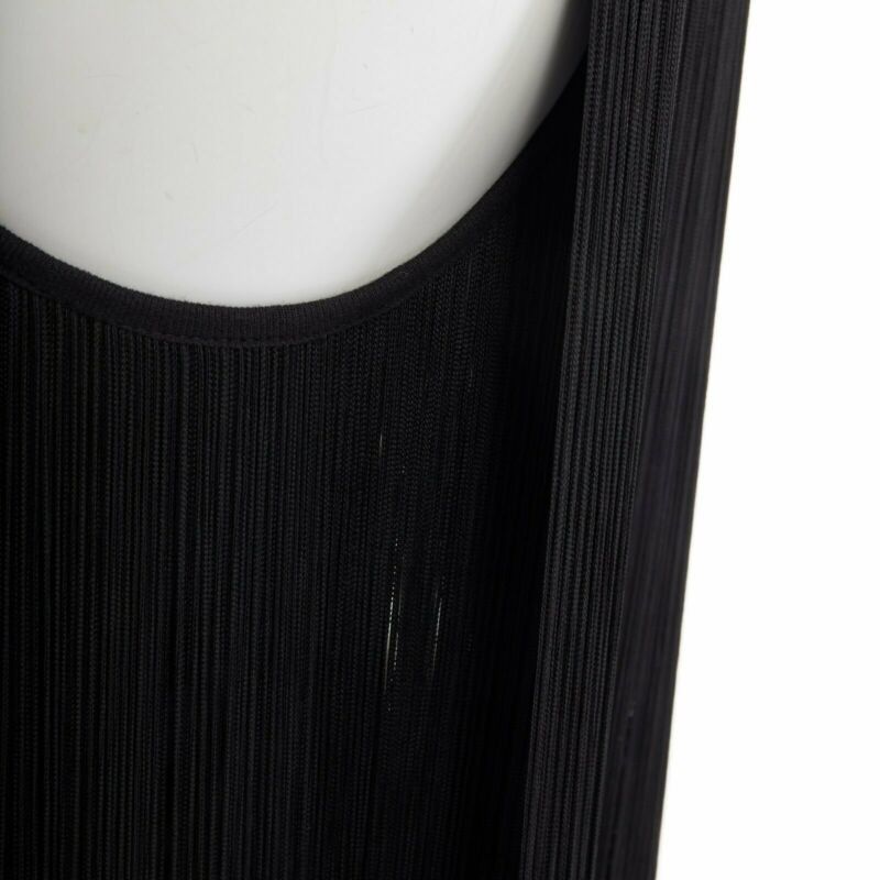 Stella McCartney STELLA MCCARTNEY black ITinge back cotton silk blend sleeveless top IT38 XS Size XS / US 0-2 / IT 36-38 - 6 Thumbnail