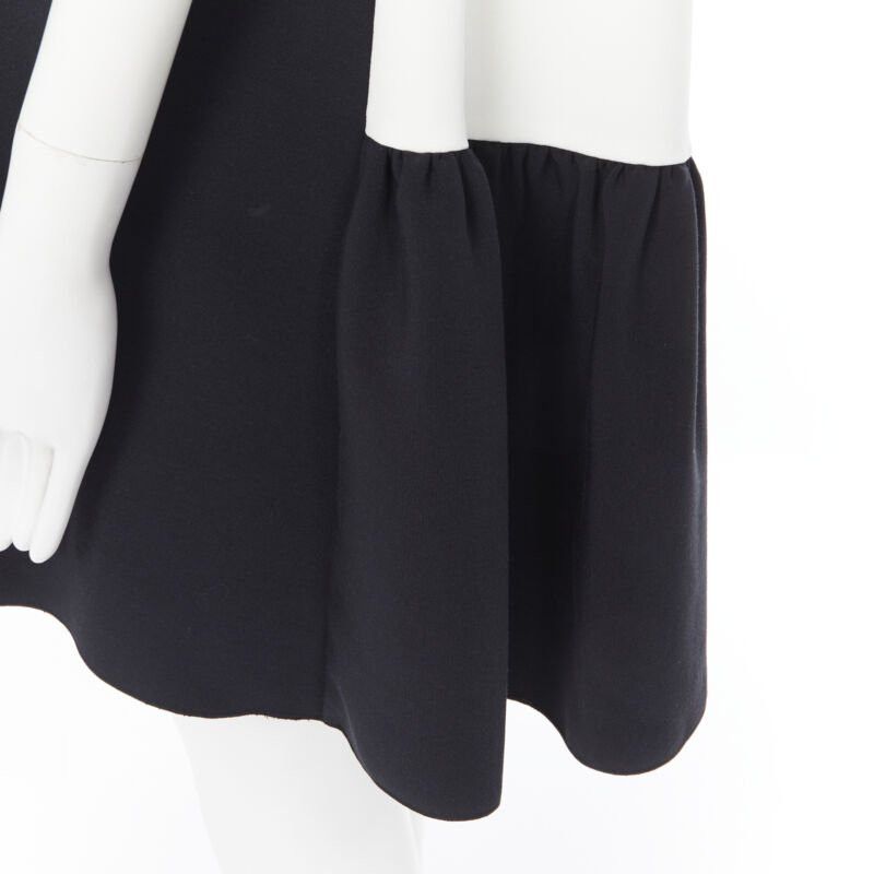 ROKSANDA ROKSANDA black sleeveless contrast white back panel pleated skirt boxy dress UK6 Size 26" / US 2 / IT 38 - 10 Thumbnail