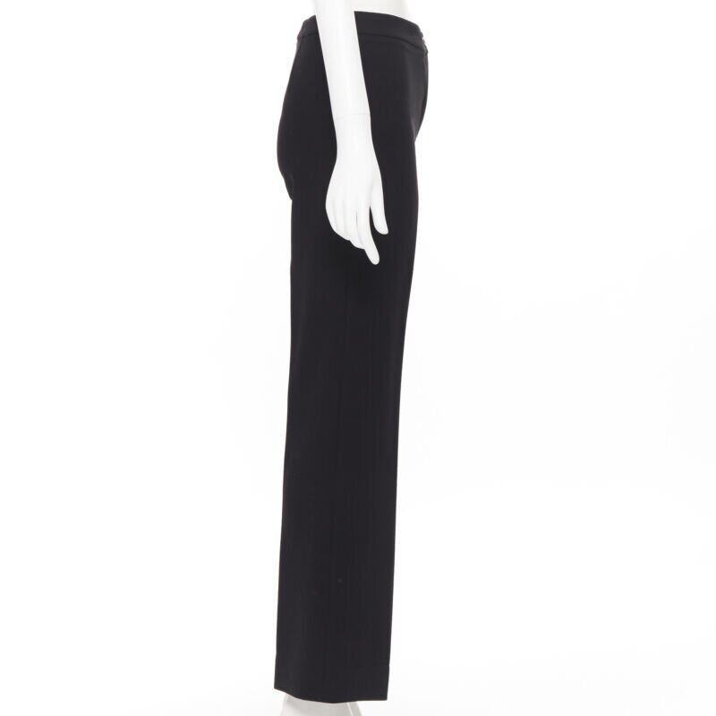 Michael Kors MICHAEL KORS COLLECTION virgin wool black slim leg work trousers pants US2 26" Size 27" / US 4 / IT 40 - 5 Thumbnail