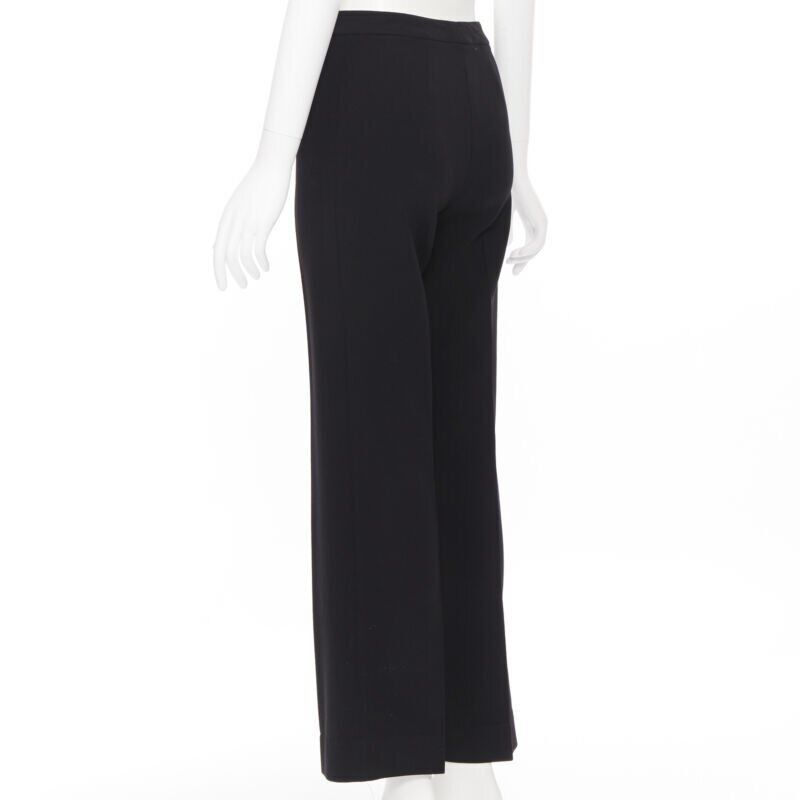 Michael Kors MICHAEL KORS COLLECTION virgin wool black slim leg work trousers pants US2 26" Size 27" / US 4 / IT 40 - 7 Thumbnail